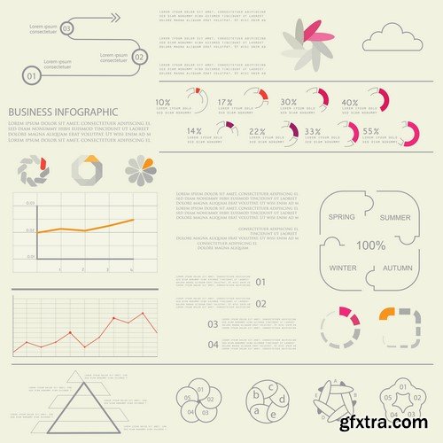 Design Elements for Infographics -  60x EPS