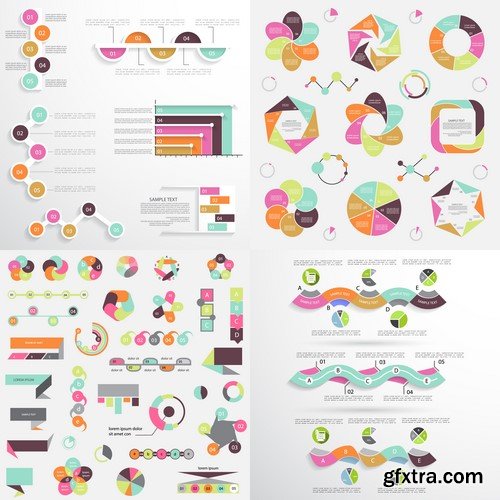 Design Elements for Infographics -  60x EPS