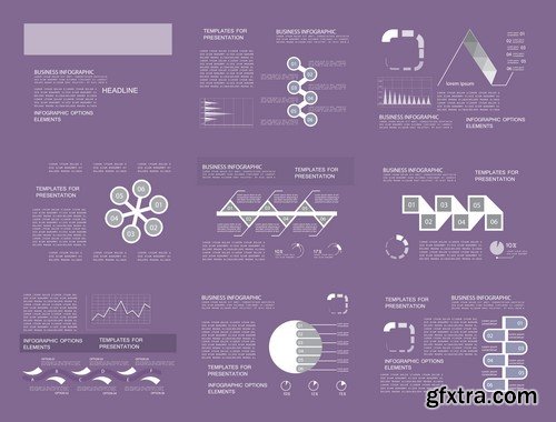 Design Elements for Infographics -  60x EPS