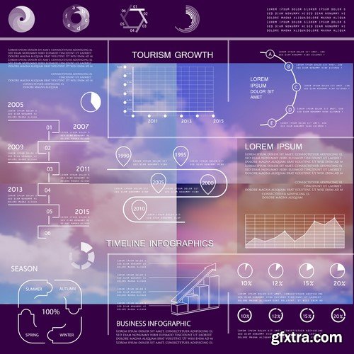 Design Elements for Infographics -  60x EPS