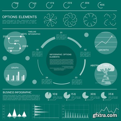 Design Elements for Infographics -  60x EPS