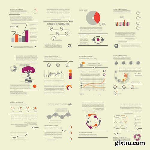 Design Elements for Infographics -  60x EPS