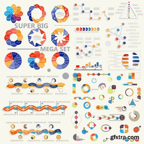 Design Elements for Infographics -  60x EPS