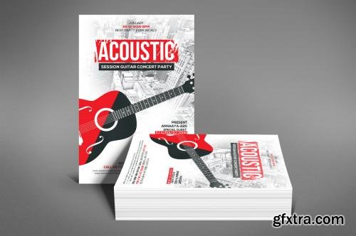 CreativeMarket Acoustic Jam Session Flyer Template 607526