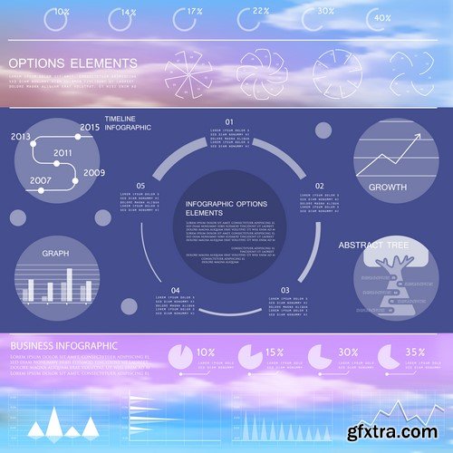 Design Elements for Infographics -  60x EPS