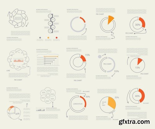 Design Elements for Infographics -  60x EPS