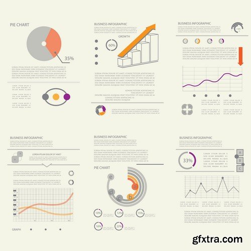 Design Elements for Infographics -  60x EPS