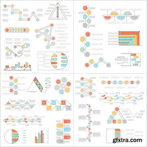 Design Elements for Infographics -  60x EPS