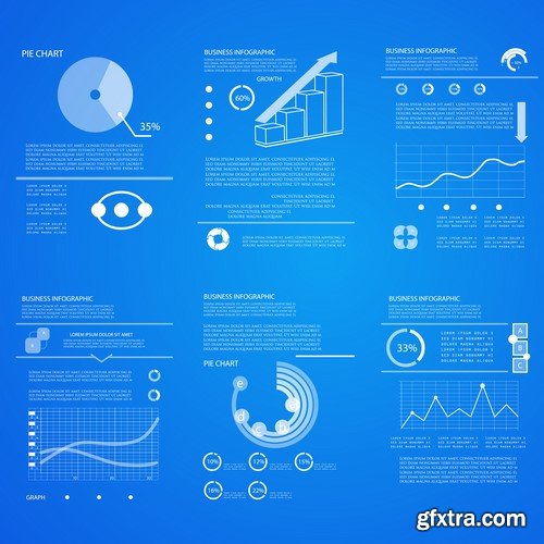 Design Elements for Infographics -  60x EPS