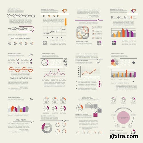 Design Elements for Infographics -  60x EPS