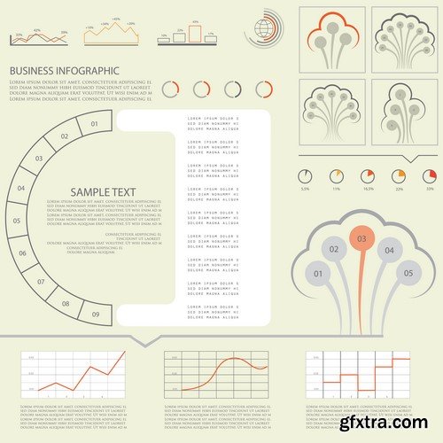 Design Elements for Infographics -  60x EPS