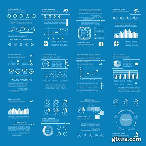 Design Elements for Infographics -  60x EPS