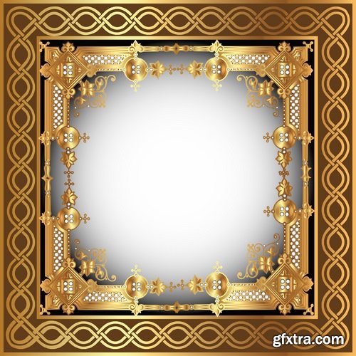 Collection frame with calligraphic edging photo 25 EPS