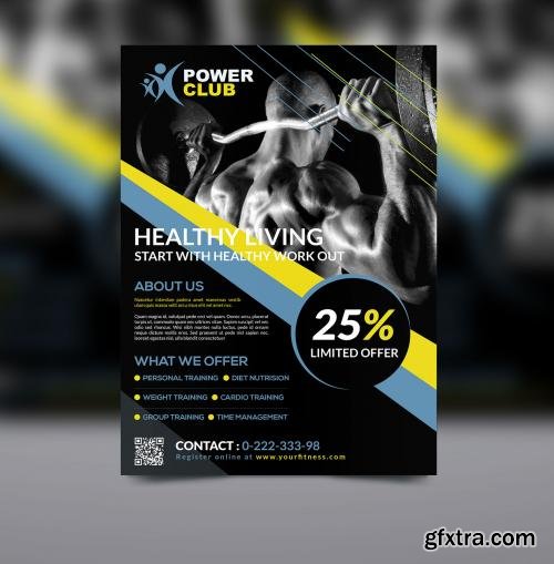 CreativeMarket Fitness Flyer 601967