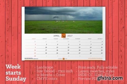 CreativeMarket Wall Calendar 2017 (WC11) 606502