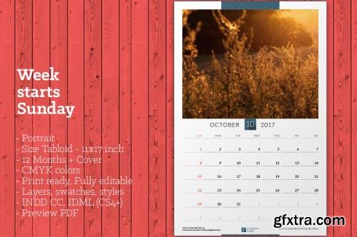 CreativeMarket Wall Calendar 2017 (WC11) 606502