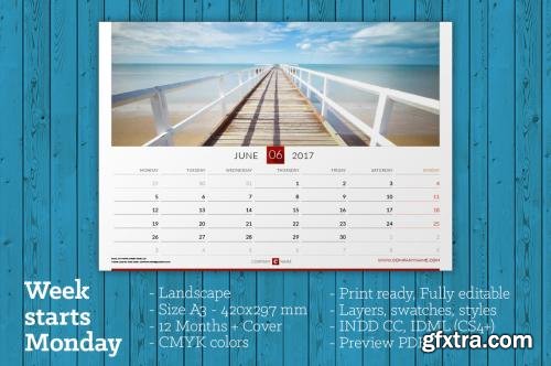 CreativeMarket Wall Calendar 2017 (WC11) 606502