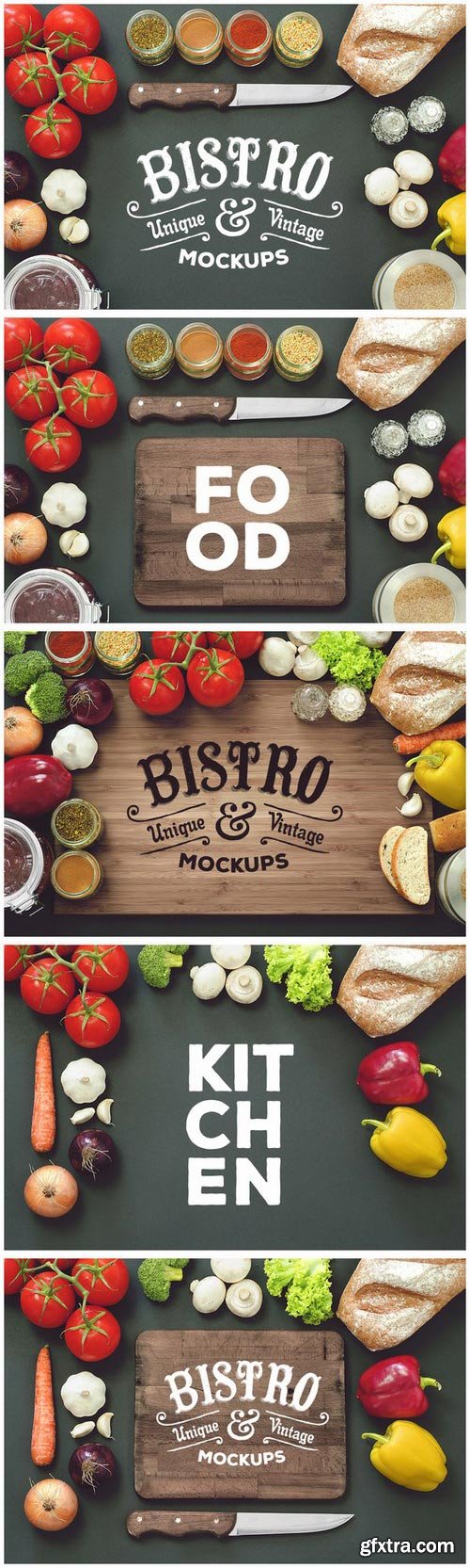 CM - 5 Bistro Mockups Pack 512728