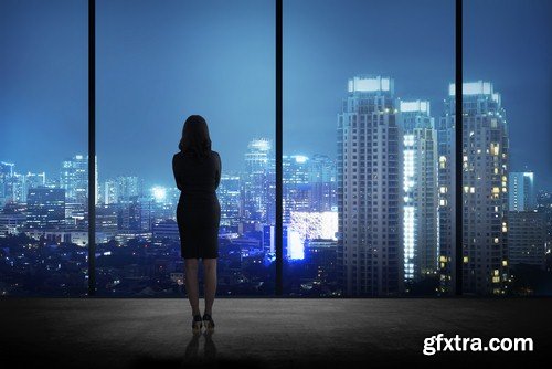 Girl and skyscraper-8xJPEGs