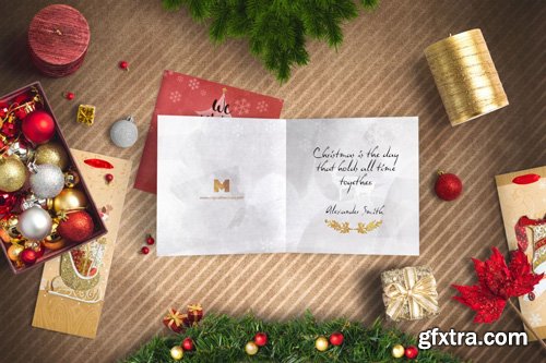 Christmas Header And Hero Scene Mockup 06