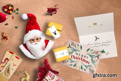 Christmas Header And Hero Scene Mockup 05