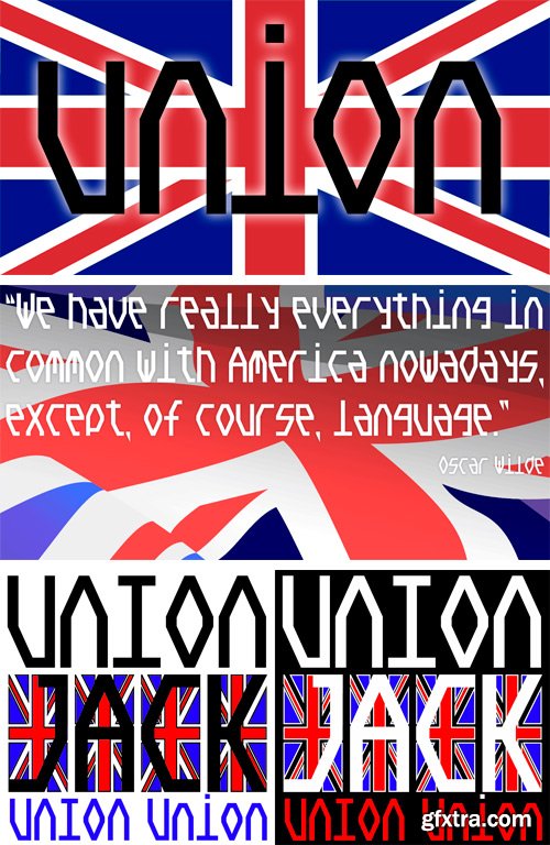 Union Jack Font Family