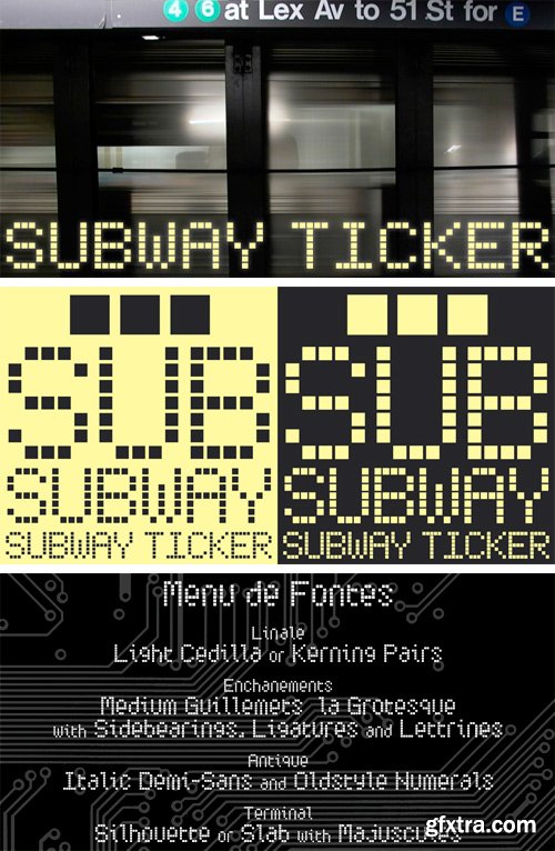 Subway Ticker Font