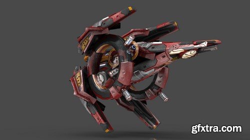 LowPoly 3D Model - Drone V9 - RedManga