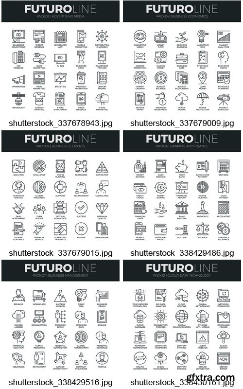 Amazing SS - Modern Thin Line Icons, 25xEPS