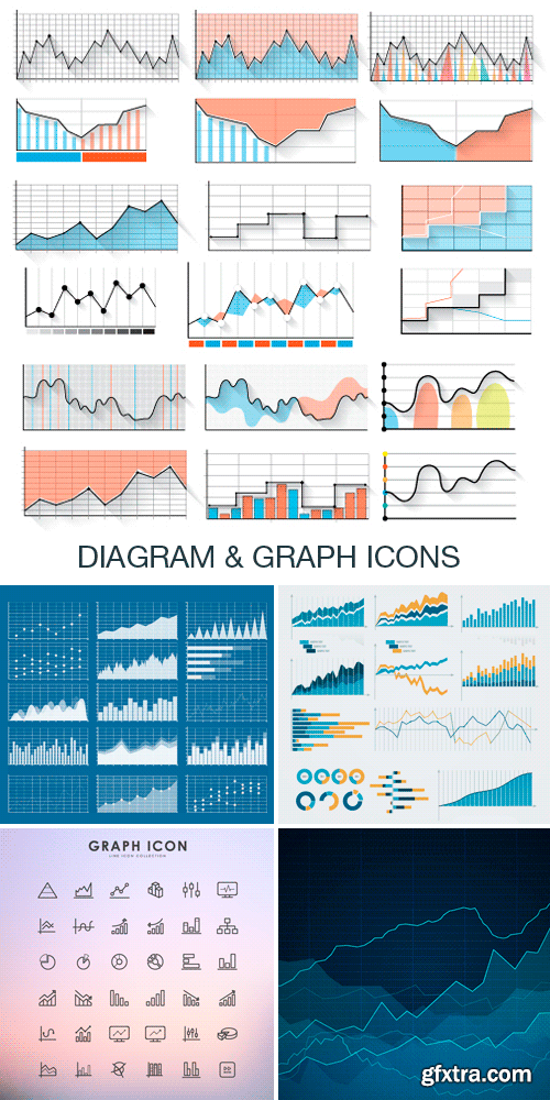 Amazing SS - Diagram & Graph Icons, 25xEPS