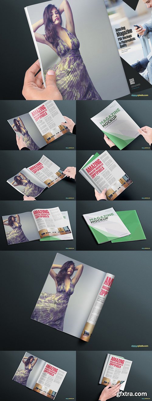 CM - 17 Softcover Magazine Mockups Vol. 4 561305