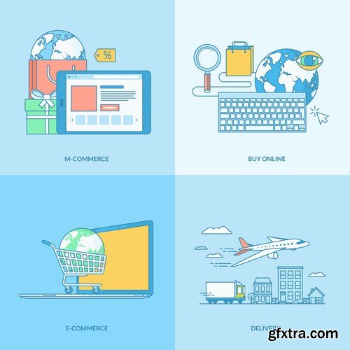 Flat Vector Design 33 - 25xEPS