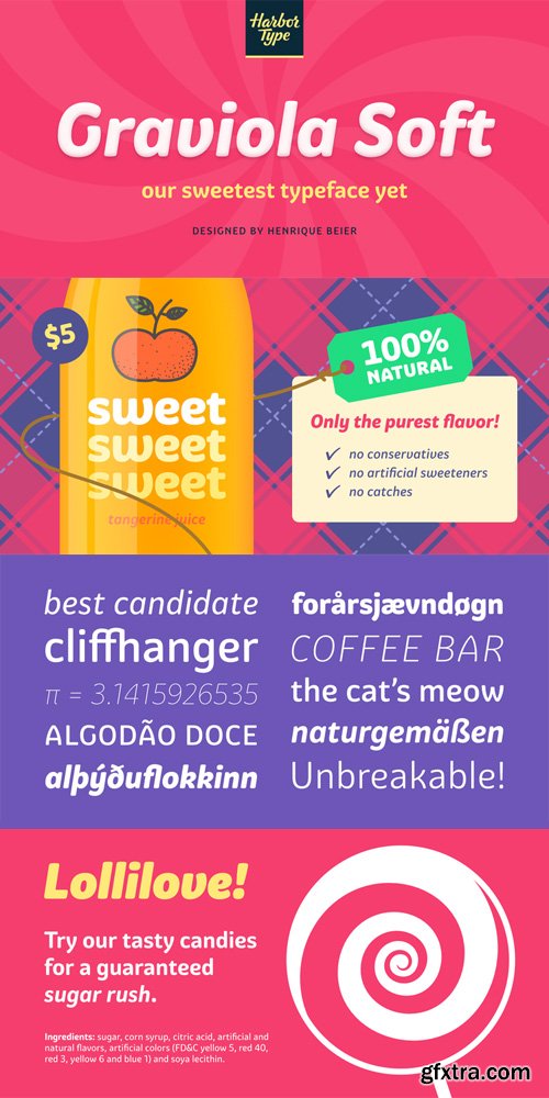 Graviola Soft Font Family $150