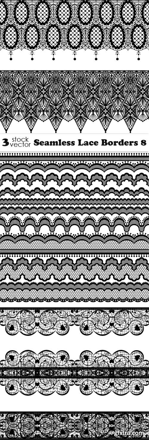 Vectors - Seamless Lace Borders 8