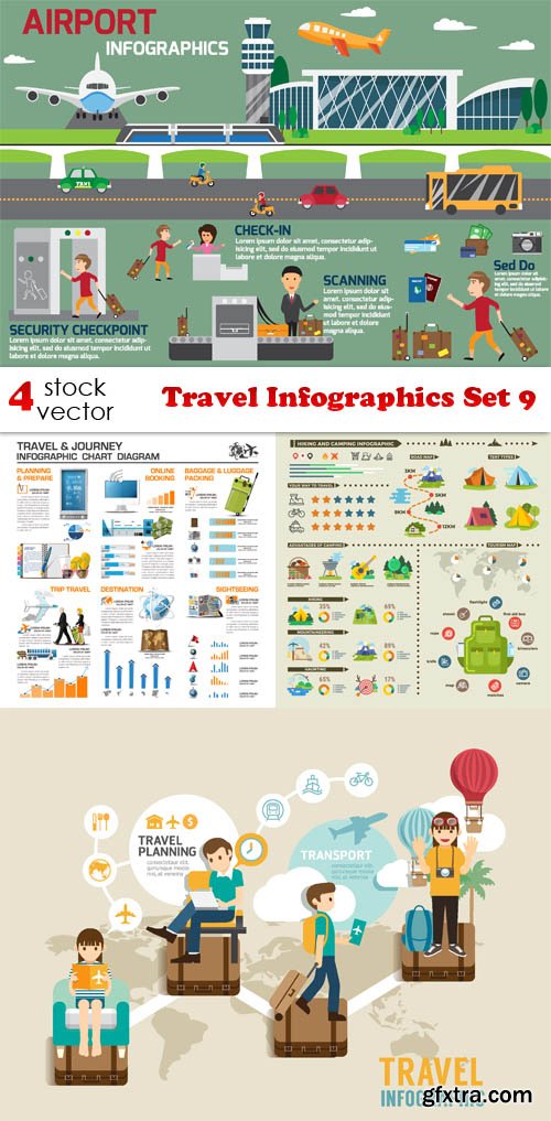 Vectors - Travel Infographics Set 9