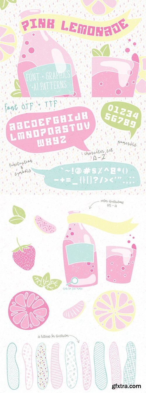 CM - Pink Lemonade - retro display font 651566