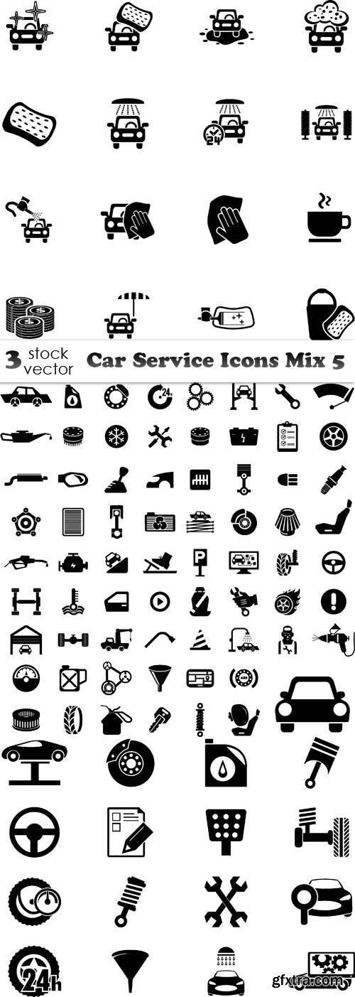 Vectors - Car Service Icons Mix 5