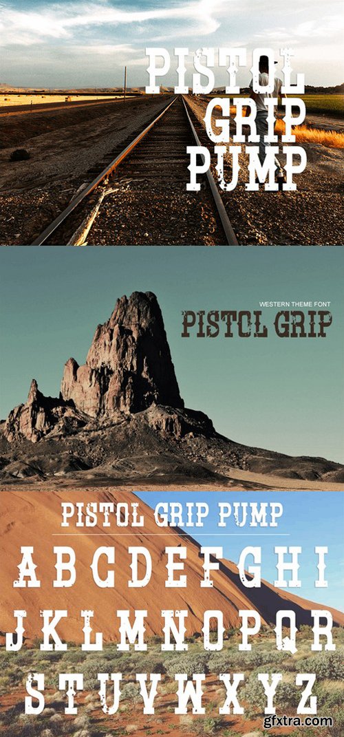 Pistol Grip Pump Font