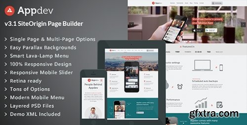 ThemeForest - Appdev v3.1 - Mobile App Showcase WordPress Theme - 5307269