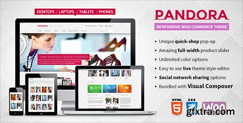 ThemeForest - Pandora v1.1.21 - Responsive WooCommerce HTML5 Theme - 5315097