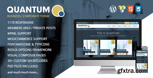 ThemeForest - QUANTUM v1.9.6 - Responsive Business WordPress Theme - 8548354