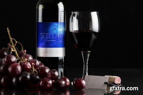 Wine Bottle Mockup 08