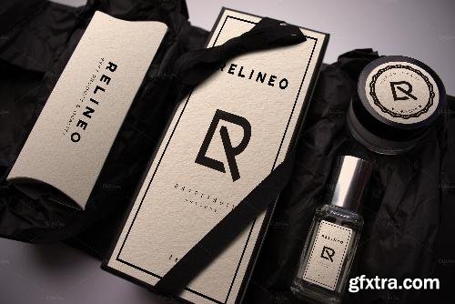 CreativeMarket Perfume Logo Mock-up Relineo 629902