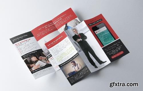 CreativeMarket Mobile App Trifold Brochure Template 632051