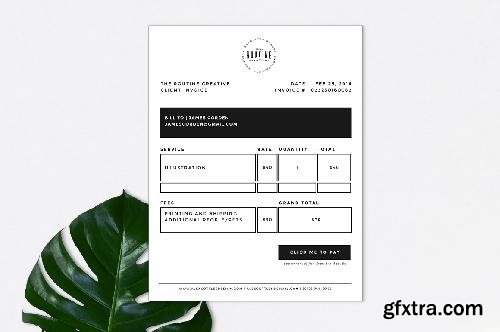 CreativeMarket Invoice Template 631750