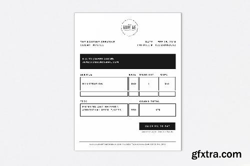 CreativeMarket Invoice Template 631750