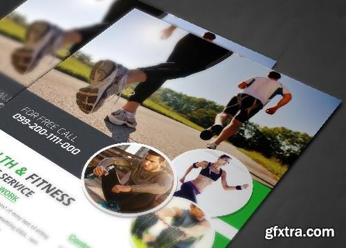 CreativeMarket Fitness Flyer - Gym Flyer 631851