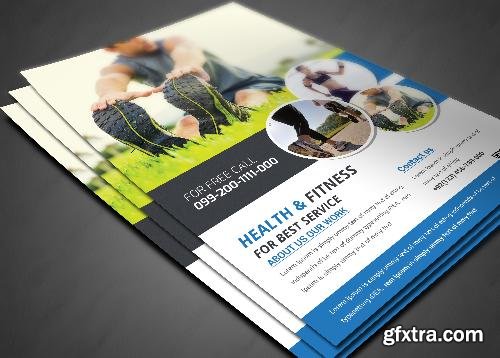 CreativeMarket Fitness Flyer - Gym Flyer 631851