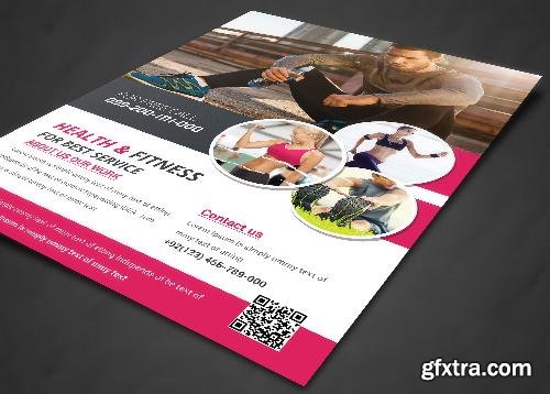 CreativeMarket Fitness Flyer - Gym Flyer 631851