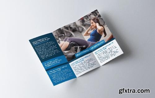 CreativeMarket Fitness and Gym Tri-Fold Brochure 631906